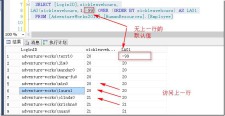 SQL server开窗函数的用法